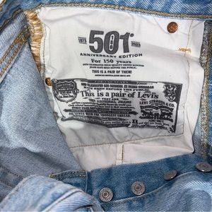 RARE Levi’s 501 Straight Cut Floral Patch 150th Anniversary Edition Size 26